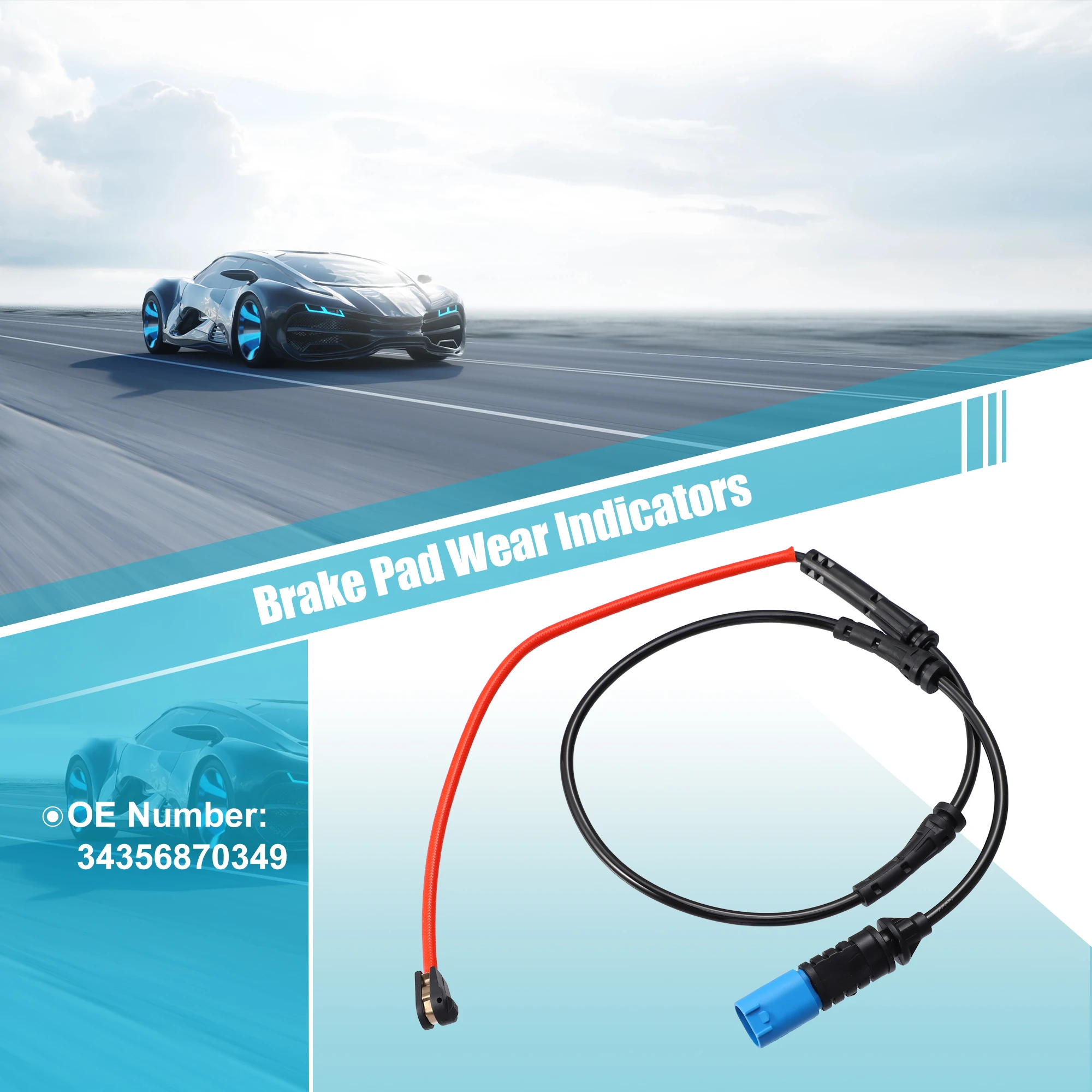 

Uxcell 34356870349 Front Brake Pad Wear Sensor for BMW 330i XDrive 330i M340i XDrive