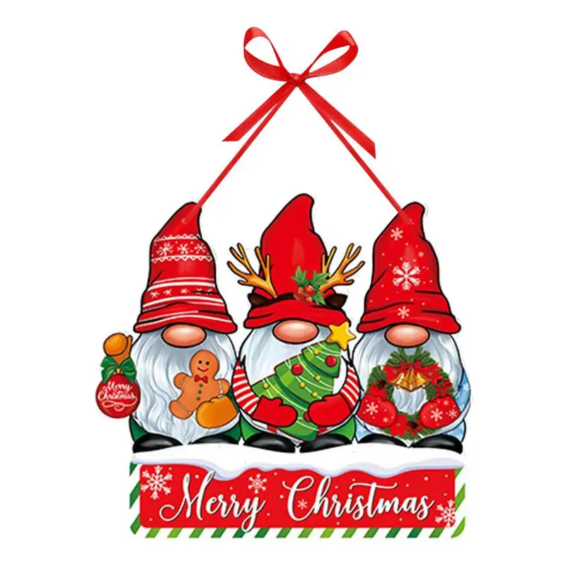 Christmas Door Signs Decorative Multi-Functional Door Signs For Festive Season Seasonal Decors Fo Handles Walls Drapes