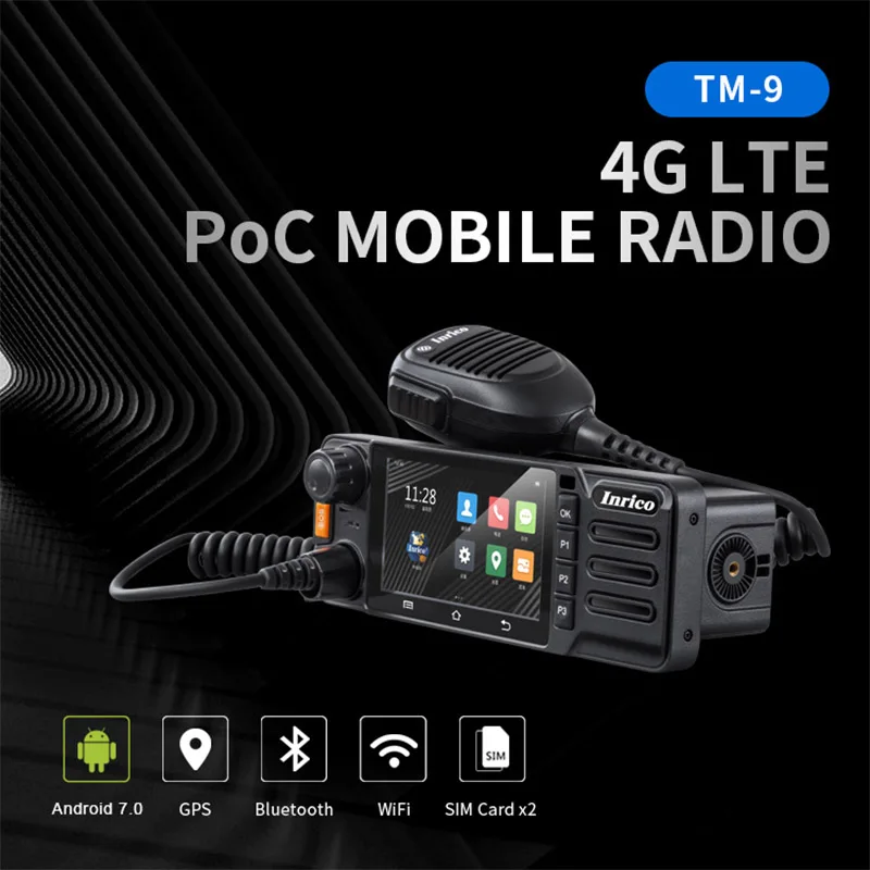 

Inrico TM-9 4G Network Walkie Talkie Android Car Radio Poc CB Radio long range Mobile WalkieTalkie with Camera Touch Screen