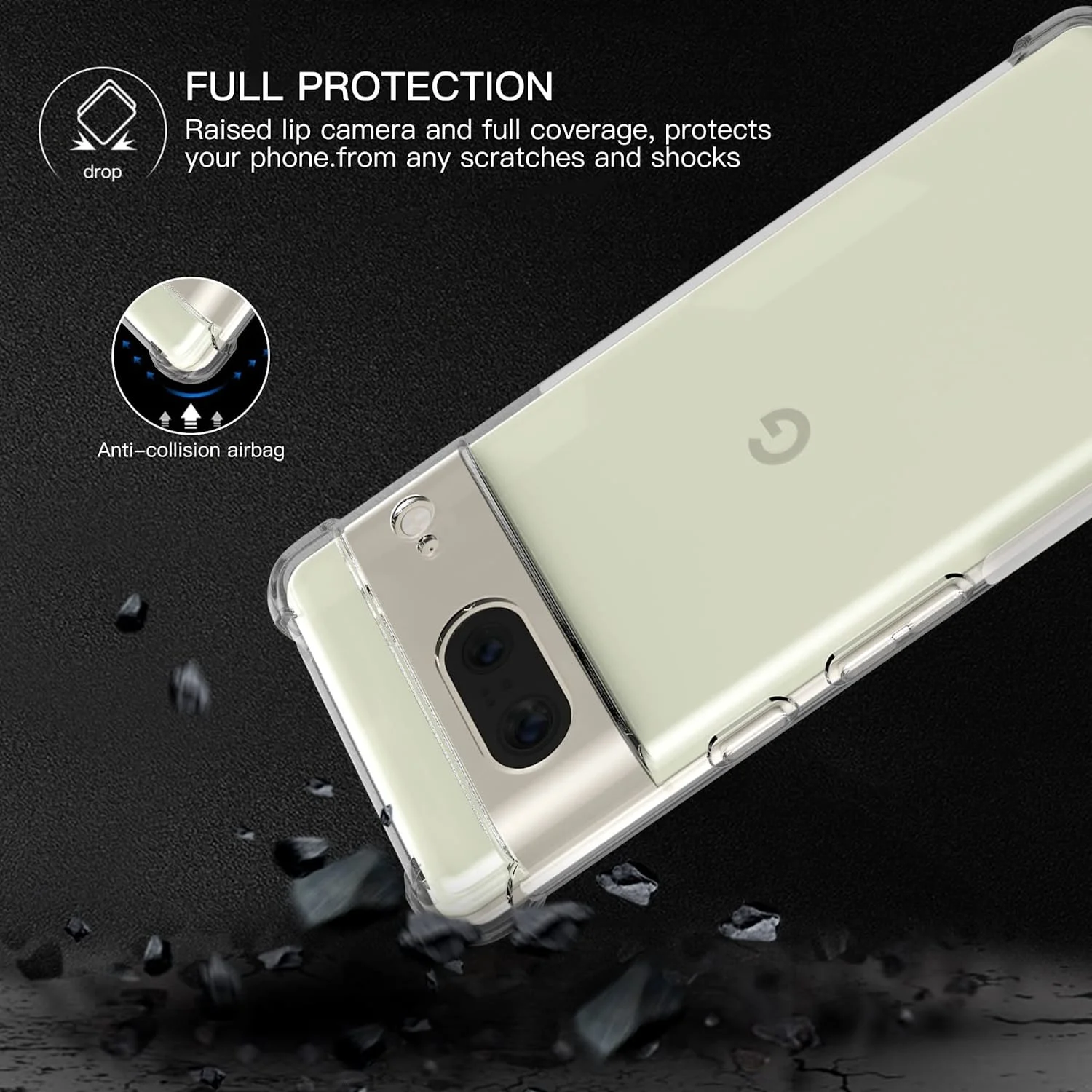Shockproof Transparent TPU Phone Case - Clear Protective Cover