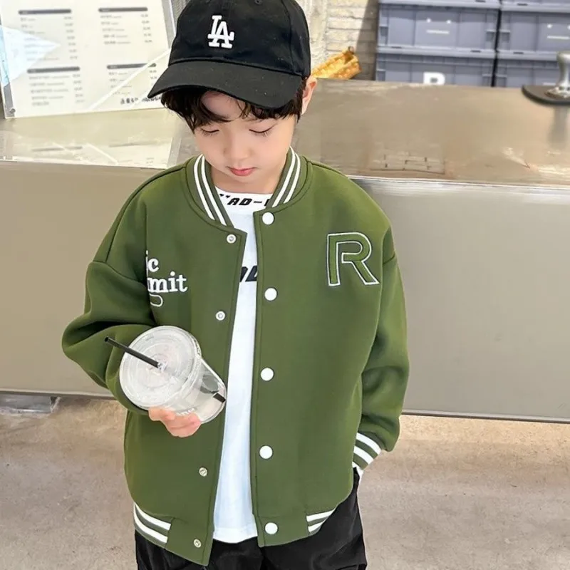 

2023 Teens Children's Boys Jacket Spring and Autumn Boys Windbreaker New Boy Baby Casual Trench Coat Kids Coat for Boy 4-14Years