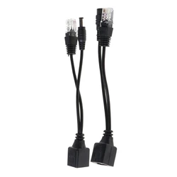 RJ45 Injector POE Splitter Adapter Cable Passive Power Over Ethernet 12-48V