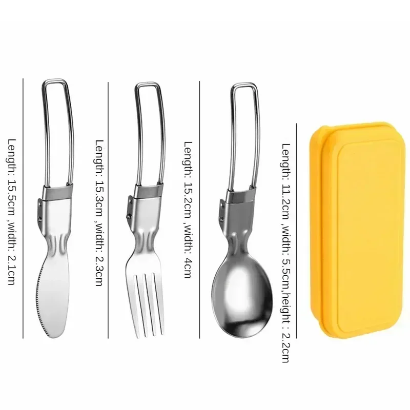 Set Posate Legno Naturale – Cucchiaio E Forchetta Da Tavola – Portatile Per Campeggio E Viaggi