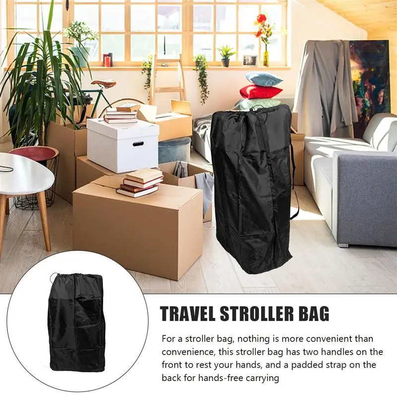 Stroller Bag for Airplane Travel Stroller Bag Gate Check Storage Drawstring Children Car Dustproof Cover