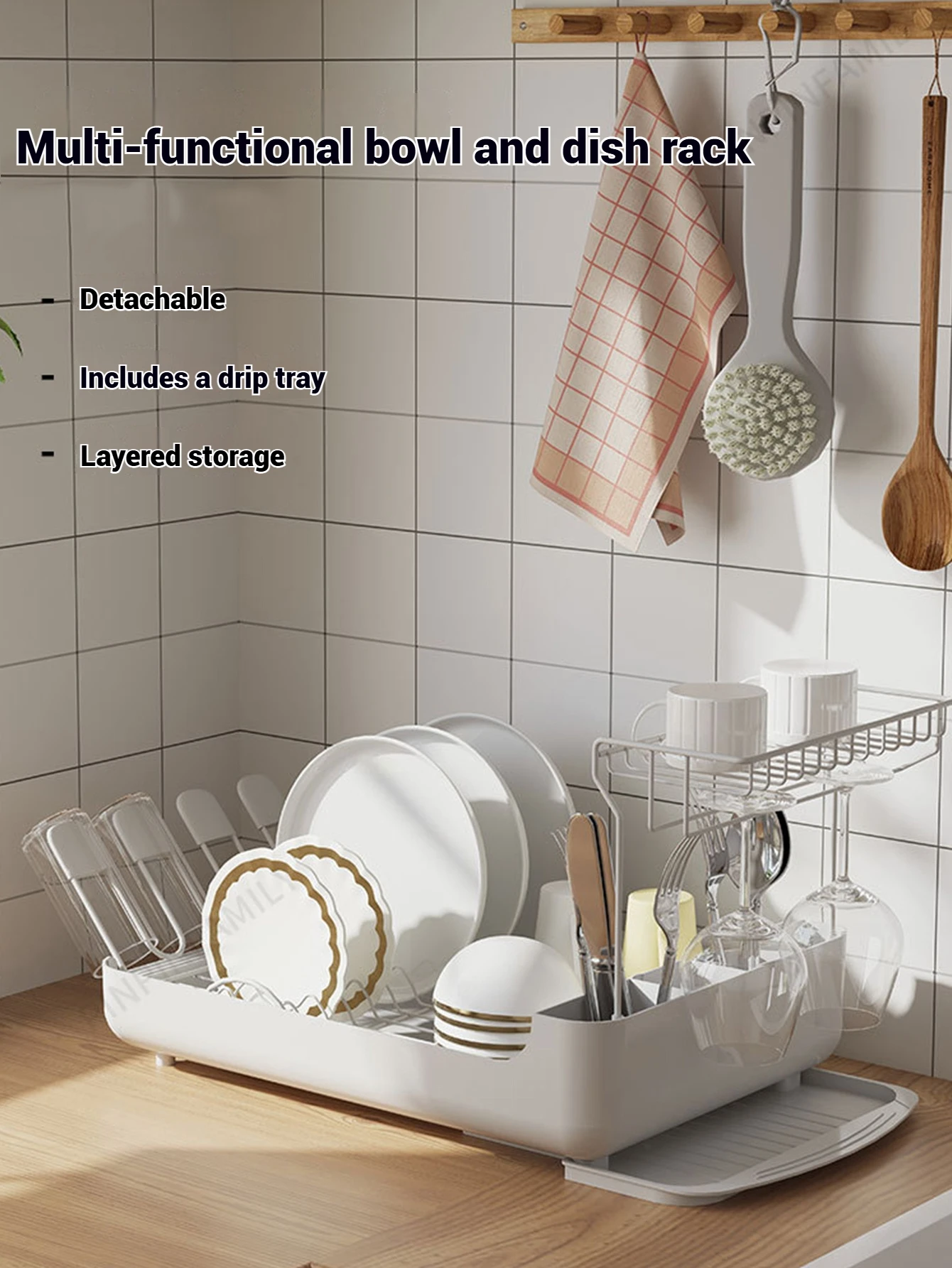 Integrated Draining Rack All-In-One Multifunctional Draining Rack, Rust-Proof Draining Rack ...
