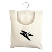 Linen Peg Bag with Hooks, Peg Bag for Clothespins Bag, Fabric, Storage Clothes Peg Basket for Hanging, Clothes Peg Bag, Clothes 1