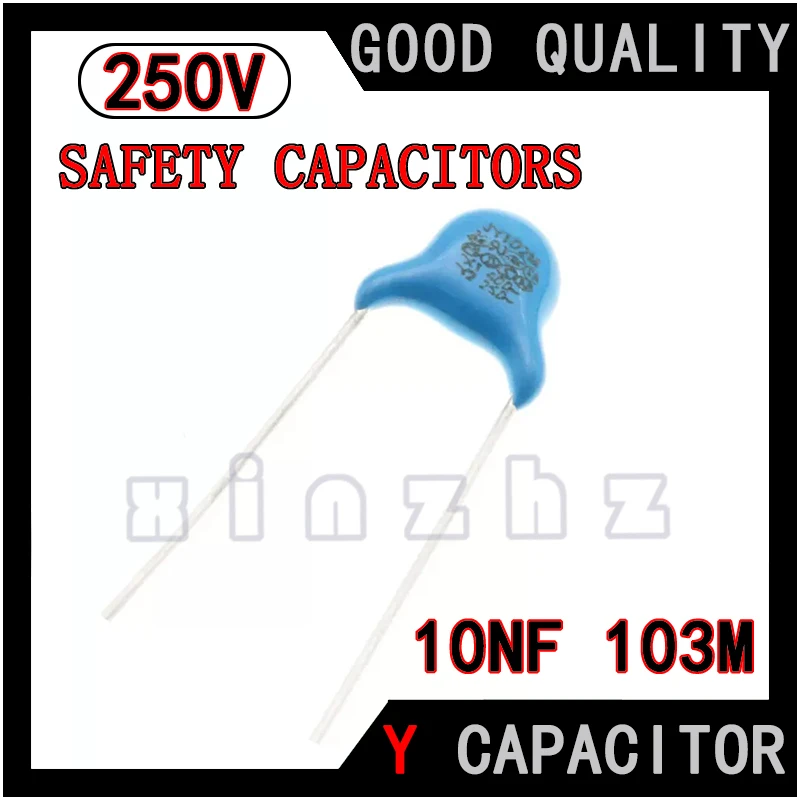 20PCS 250V Safety Capacitor X1Y2 Capacitor 10NF 103M 20pcs lots x2 capacitor 275vac334 275vac105 275vac474 safety capacitor 100% new electronics