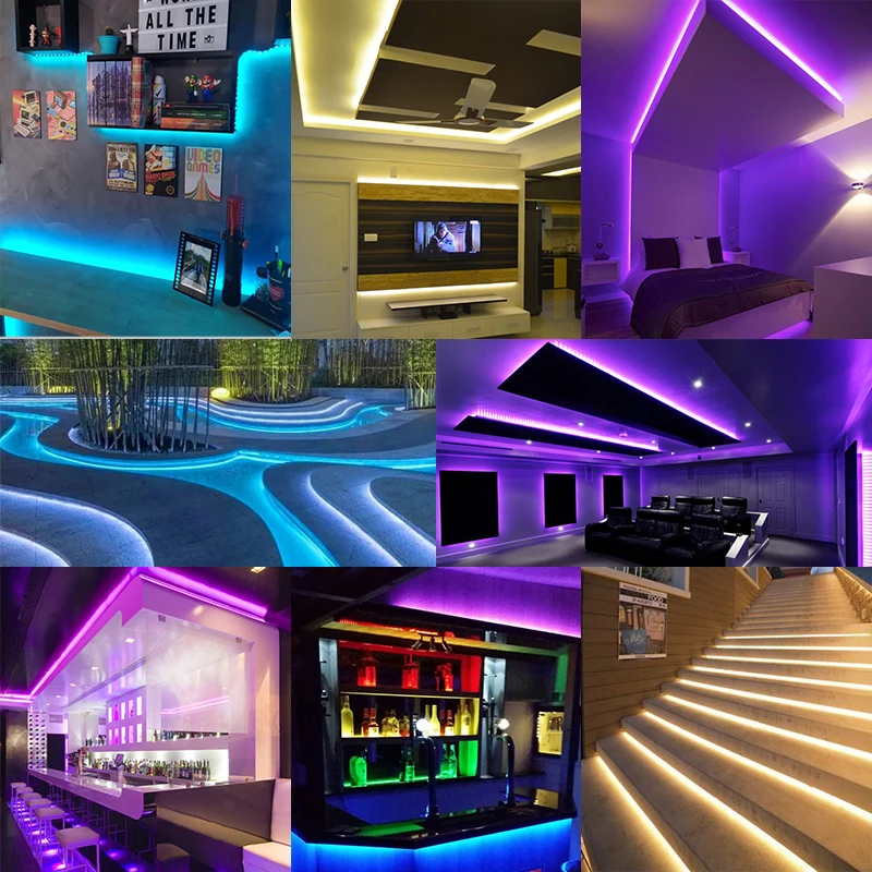 LED Strip Light Fita RGB 5050 Luces String Flexible Lamp Tape DC5V Bluetooth Infrared Control TV Backlight Home Party Decoration