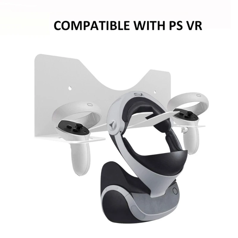 

Headset Display Stand Wall Mount Hook for Quest3/2 Headsets Controllers Wall Mounted Storage Bracket Replacement