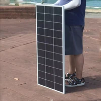 Panneau solaire photovoltaïque 200w 150w 80w, verre trempé rigide, chargeur de batterie 12v, camping-car monocristallin, maison, RV, toit de bateau 3