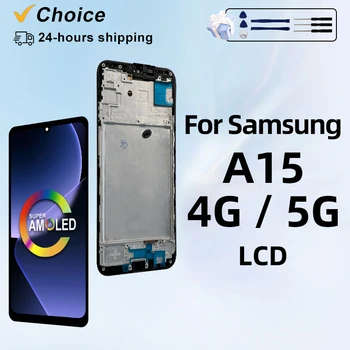 AMOLED SM-A155F LCD pour Samsung Galaxy A15 4G écran tactile pour Samsung A15 5G SM-A156B affichage pièces de rechange