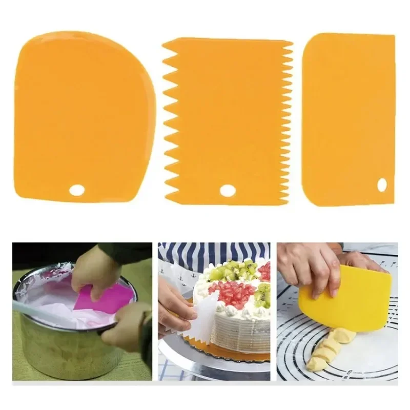 Dessert Tools 3PCs/Set Cake Pasty Dough Cutter Slicer Baking Scraper Blade Spatula Cuisine cake spatula cake slicer cutter
