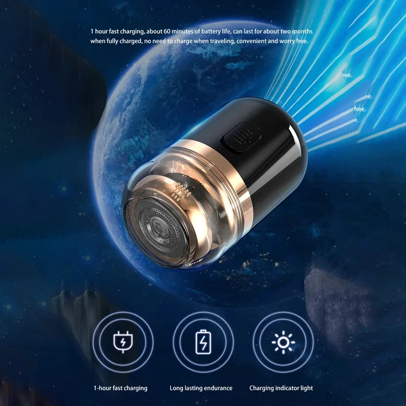 Xiaomi Electric Shaver Nose Hair Trimmer 2-in-1 Rechargeable Men's Nose Hair Removal Shaver Portable Mini Knife Men's Razor
