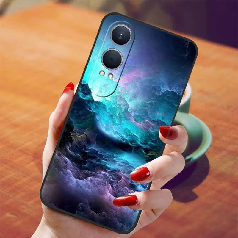 Oneplus Nord CE4 Lite Black TPU Silicone Soft Case with Wolf Design