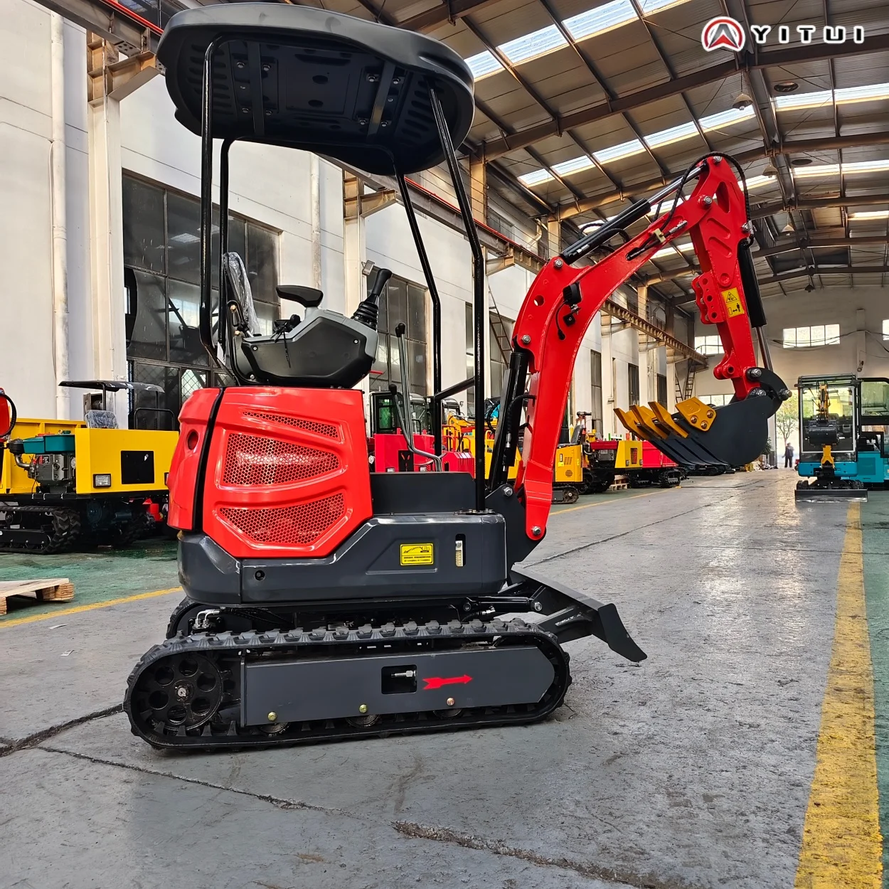 YITUI Mini Excavator Digger, Customized Kubota Engine, Hydraulic Agricultural Machinery, Multiple Accessories, Wooden Box Packaging - Image 2