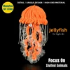 Jellyfish Plush Toy High Fidelity Sea Nettle Plushie Cubozoa Peluche Lifelike Stuffed Animals Simulation Doll Kawai Toy Gifts 1