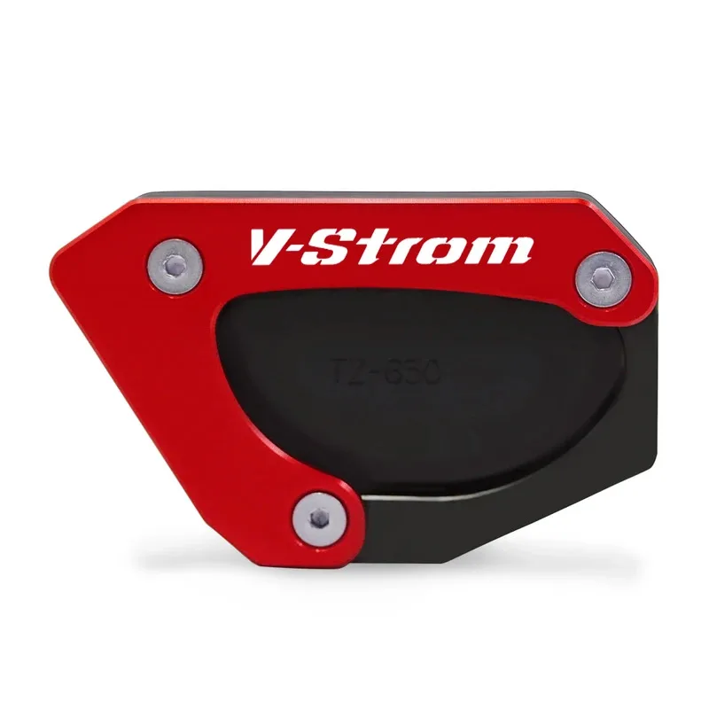 스즈키 V-STROM 650/XT Vtrom 650 DL650 2012-2023용 오토바이 킥스탠드 풋 사이드 스탠드 확장 패드 서포트 확대 플레이트 패드
