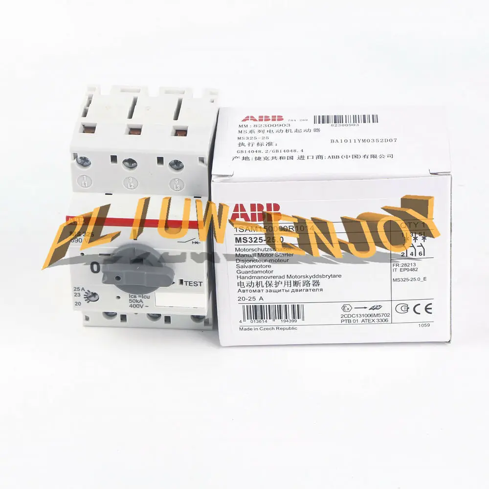 

ONE NEW ABB MS325-25 20-25A Manual Motor Starter
