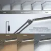 LED Desk Lamp Eye-Caring Adjustable Swing Arm Table Light with Clamp reading lights night light for Study Reading Work Task/Offi 3