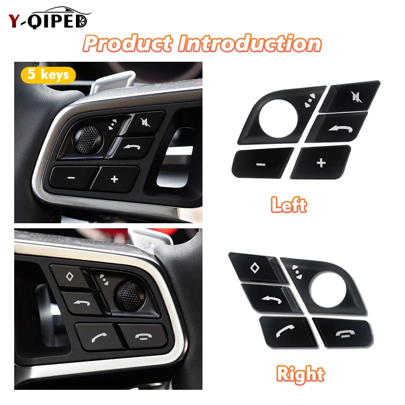 포르쉐 카이엔 92A 2015-2016 Macan 95B 2014-2021 718 Boxster 911 자동차 스티어링 휠 다기능 스위치 버튼 전화 키