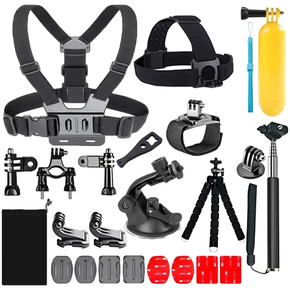 20 In 1 Action Camera Accessori Per Gopro Hero 11 10 9 8 7 6 5 4 Session Fusion Insta360 Dji Sjcam Apeman Akaso Camera