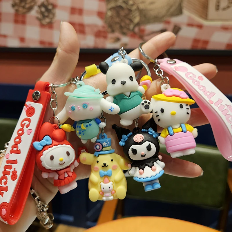 

Мультяшный брелок sanrio, милый брелок для девочек, аниме, детские игрушки, подарки