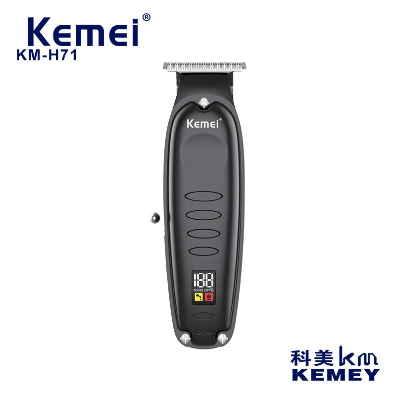 

Kemei Digital Display Rechargeable USB Fast Charging Cutter Clipper Mini Design 1400 Mah Lithium Battery Hair Trimmer KM-H71