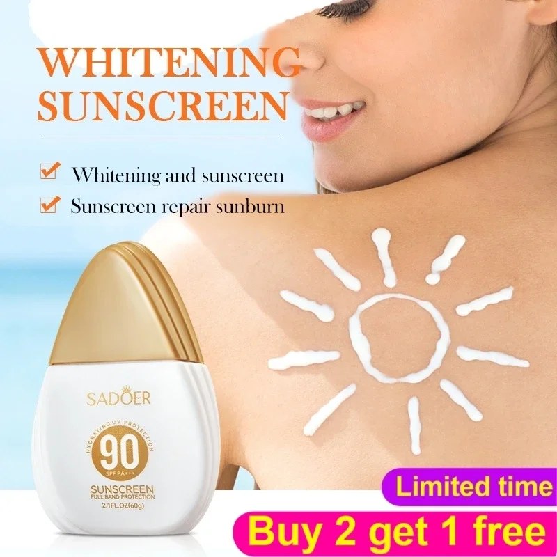 

Оригинальный солнцезащитный крем для лица, освежающий, контроль жирности, солнцезащитный крем SPF50 эффективно изолирует ультрафиолетовые лучи, защищает тело от солнца