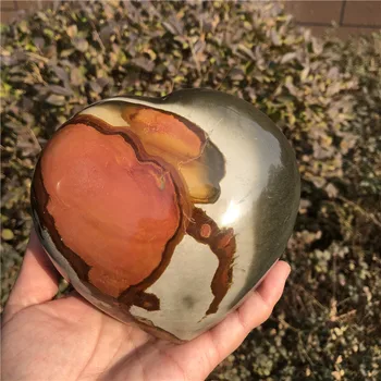 1740g High Quality Beautiful Ocean Jasper Crystal Heart Natural Healing Gemstone Crafts For Decoration 1
