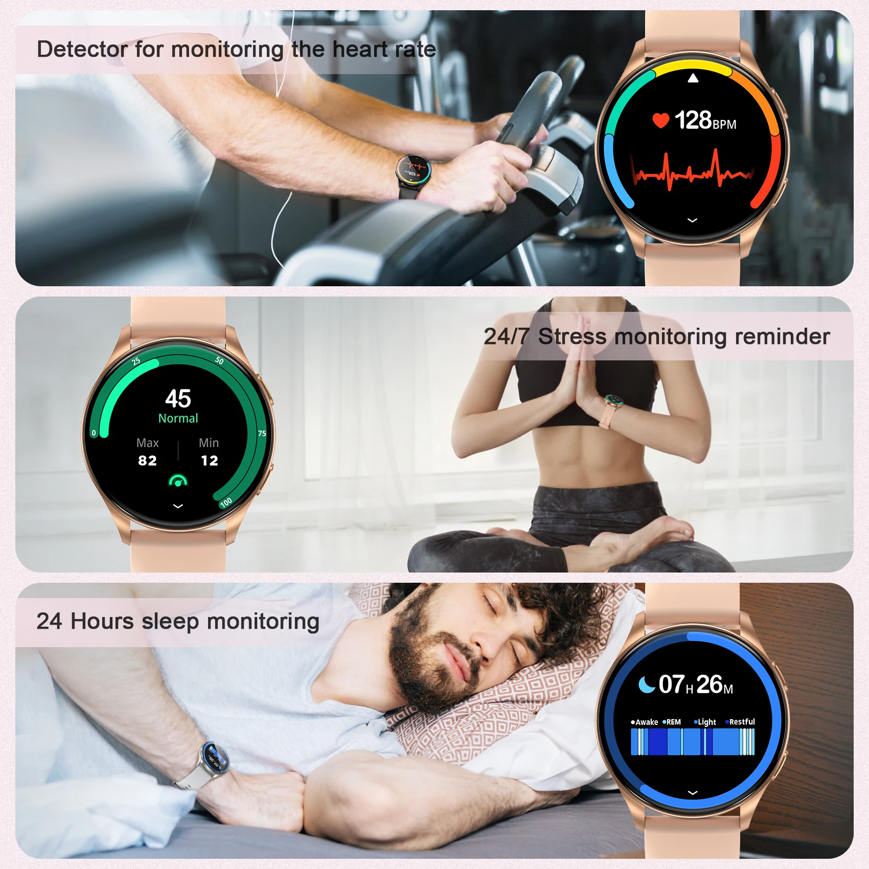 Blackview X20 Smart Watch Bluetooth Call Fitness Tracking Man Woman Watches with 100+ Sport Modes Waterproof Smartwatch