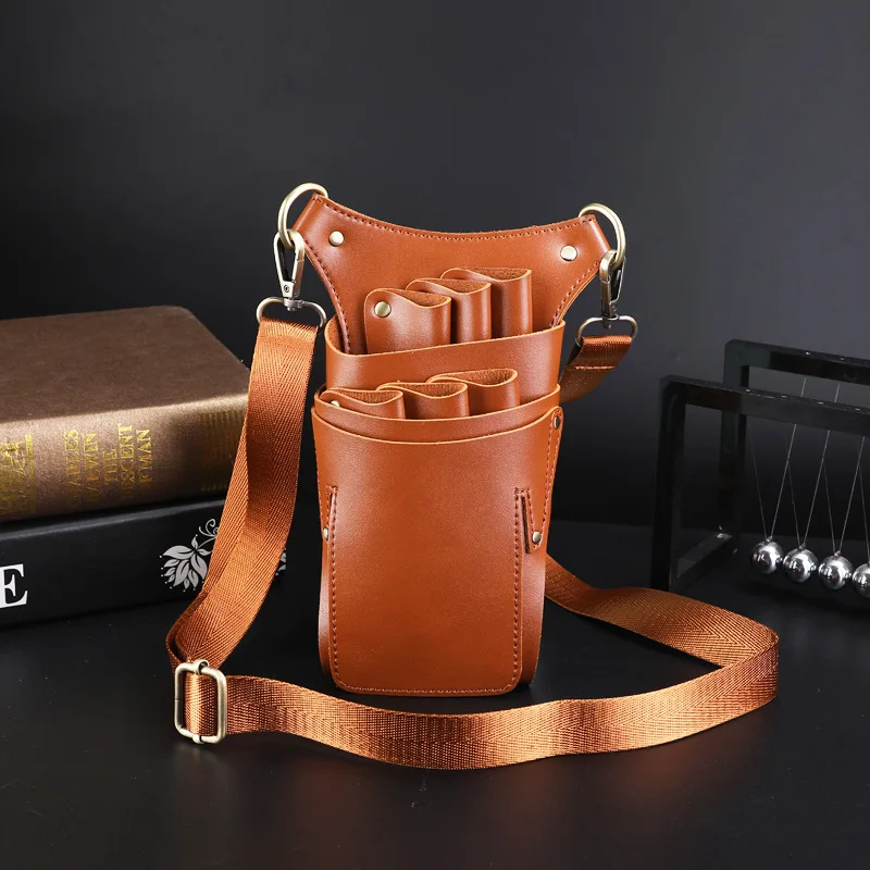 Professional Hairdresser Scissors Waist Bag Shoulder Bag Hairdressing Beauty Pet Groomer Scissors Direct Supply