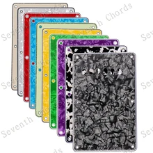 

6 Holes 3 Plys Tremolo Cavity Cover Back Plate For Strat SQ Electric Guitar Tremolo Cover Multi Colors Pickguard Scratch Plate