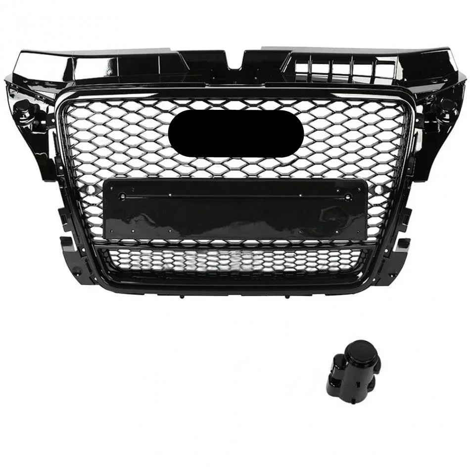 

Решетка для гоночного гриля, передняя решетка для капота автомобиля, передний бампер, решетка для RS3, решетка для Audi A3/S3 8P 2009-2013, для Quattro Style