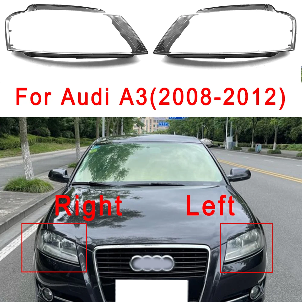

Стекло для автомобильной фары для Audi A3 2008 2009 2010 2011 плексическое стекло Корпус фары прозрачные Faros Delanteros аксессуары для автомобиля