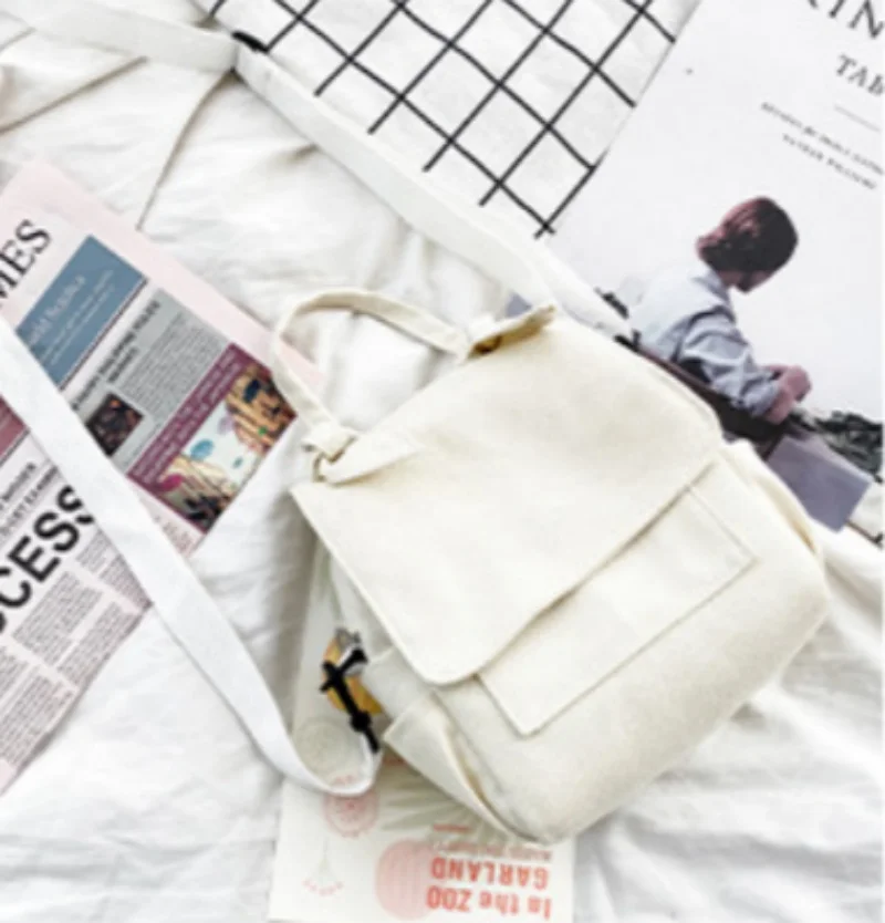 Embroidery Name Canvas Bag For College Students, Custom String Backpack Random  Personalization Of Large Capacity Light Pockets 5