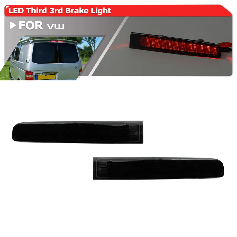 2X Led Affumicato Top Center Terza Terza Terza Luce Di Stop Per Vw Tranporter T5 T6 T6.1 Multivan Caravell Fanale Di Segnalazione Di Arresto Della Cod