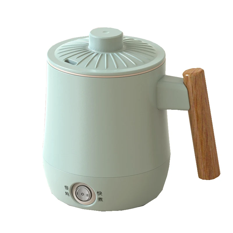 600ml Mini Electric Kettle Portable Electric Hot Cup Non-stick Dormitory Noodle Pot Health Kettle Office 2 Gear Flower Teapot 1