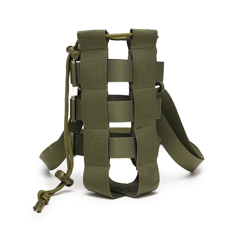 Taktische Molle Wasserflaschen-Tasche, Militär, Outdoor, Reisen, Wandern, Kordelzug, Wasserflaschenhalter, Wasserkocher-Träger, 0,3 l – 0,8 l – Detail 15