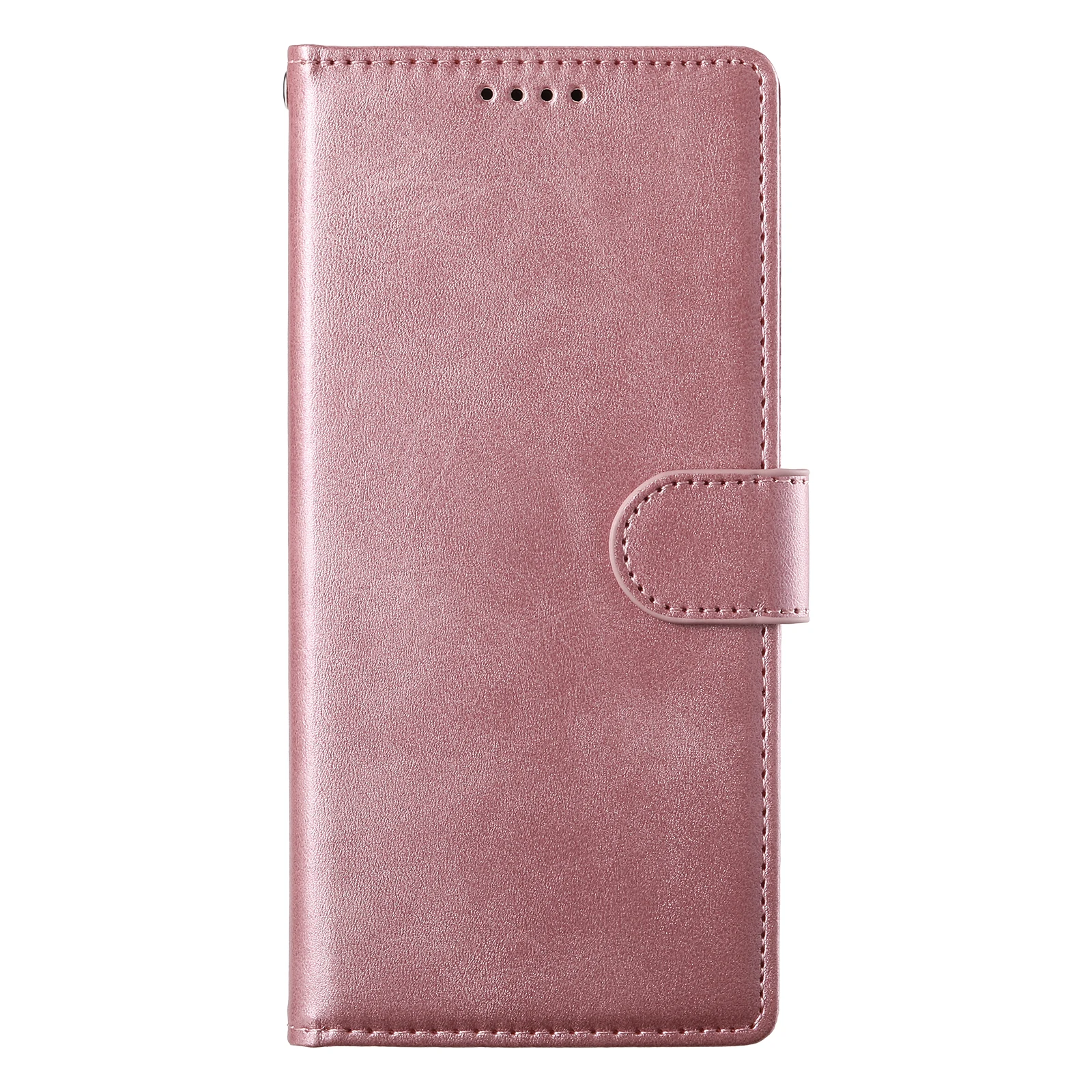 Elegant Solid Color Leather Flip Phone Case Cover