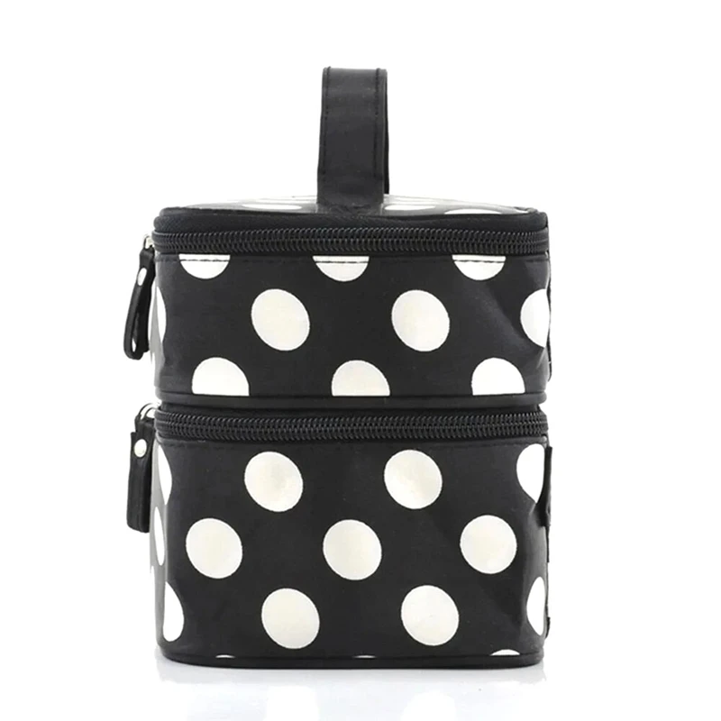Large Capacity Cosmetic Bag Double Layer Zipper Women Makeup Bags Portable Travel Toiletries Organizer 3