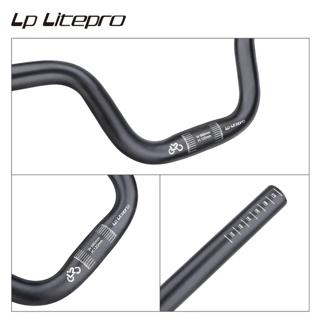 Manubrio Pieghevole In Fibra Di Carbonio Per Bici - 25.4x580mm, Leggero, Per Mountain Bike E Strada