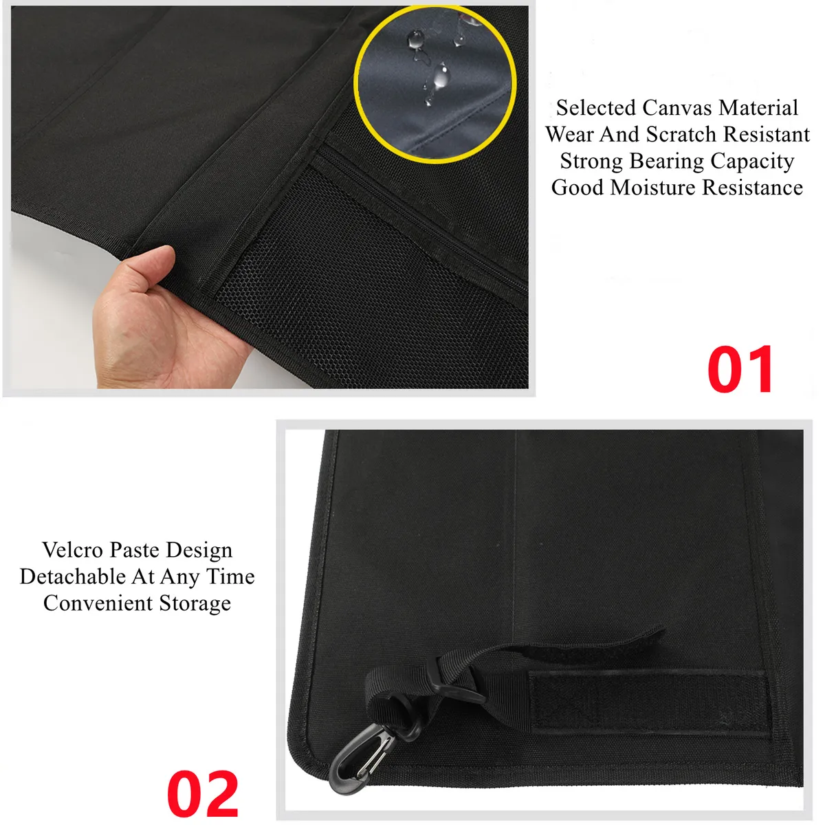 Car Rear Trunk Curtain Cover Storage Bag Net Organizer for Suzuki Jimny JB64 JB74 2019-2026 Stowing Tidying Interior Accessories — view 3