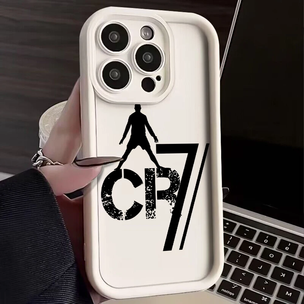 thumbnail image 1 of Mr. Football-funda de teléfono C-cR7-R-Ronaldos, carcasa trasera de TPU suave con correa de mano para IPhone 16, 15, 14, 13, 12, 11 Pro Max, Mini, XR, XS Plus, 1 of 5