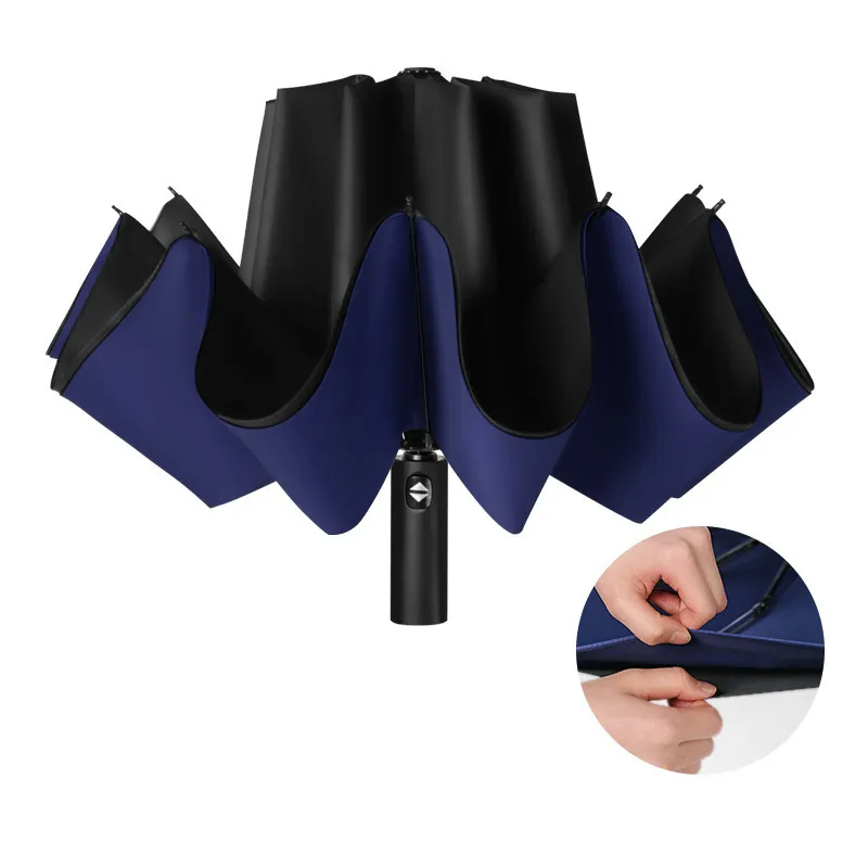 

Double Layer 10 Ribs Automatic Sunny Rainy Umbrella Rain Wind Resistant Sun Screen Umbrella Parasol Anti-UV Folding Umbrellas