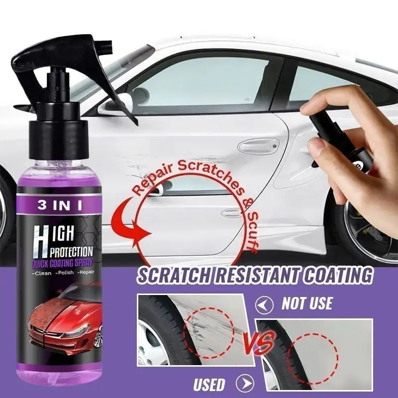 3 In 1 Quick Coating Spray High Protection Car Coating Waterless