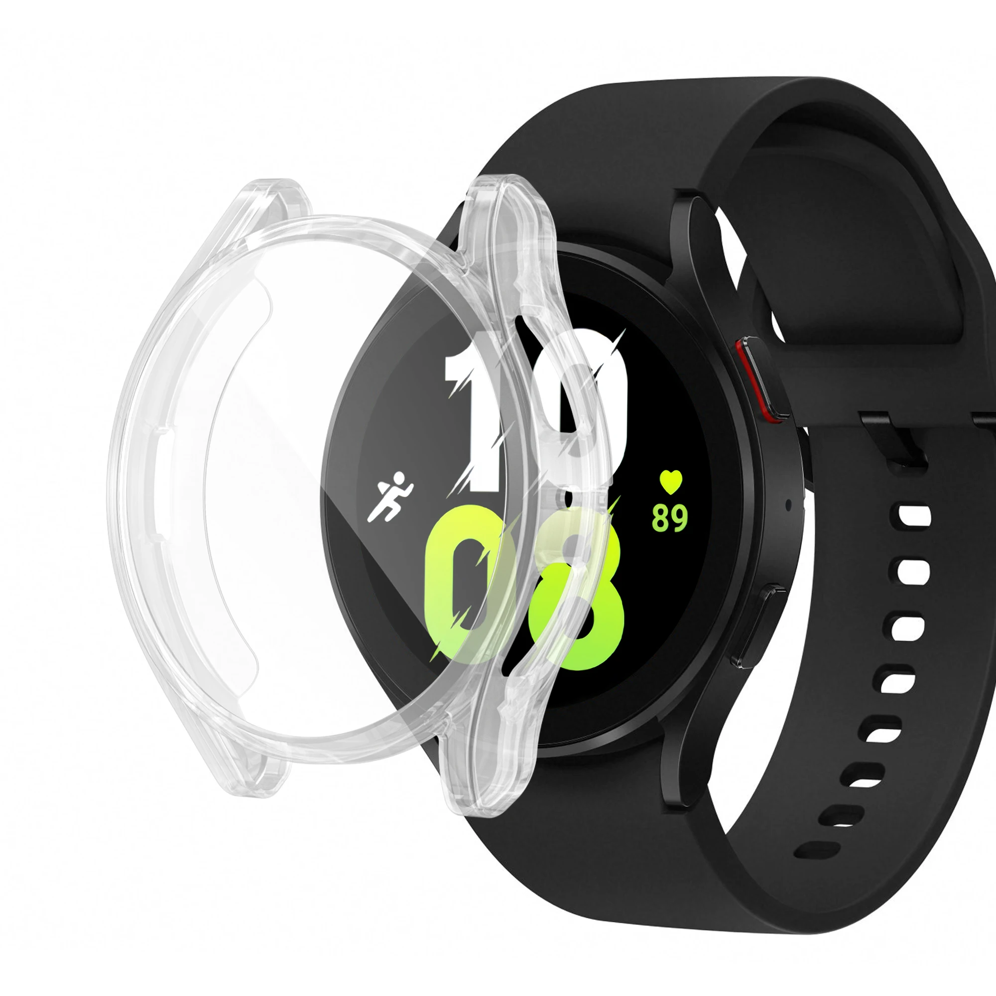 Shiny Slim Full Cover TPU Watch Case - Soft Plated Protection