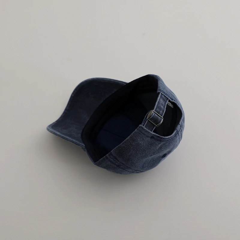 Fashion Boys Embroidered Letter Baseball Cap Kids Denim Sun Hat UV Protection Peaked Caps 3-8Y