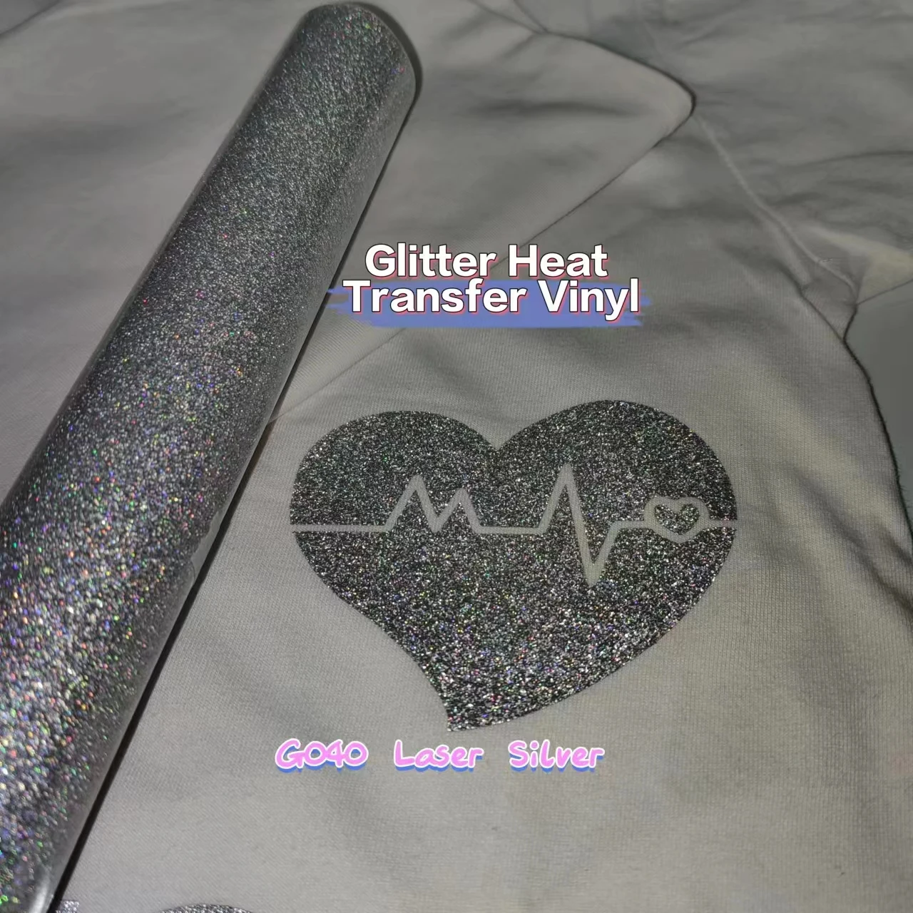 11.8inx3ft/30X92CM Glitter Heat Transfer Vinyl Htv For DIY Clothes Shirt  High Elastic Decoration Film Flex Folie Plotter - AliExpress, image size:1280x1280
