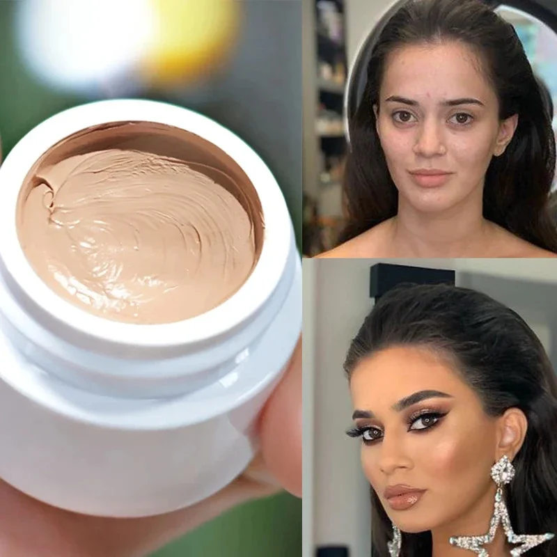 Face Foundation High Coverage Foundation CC Cream Concealer Oil-Control Matte Lasting Base BB Cream for All Skin Tones Korean Makeup Products