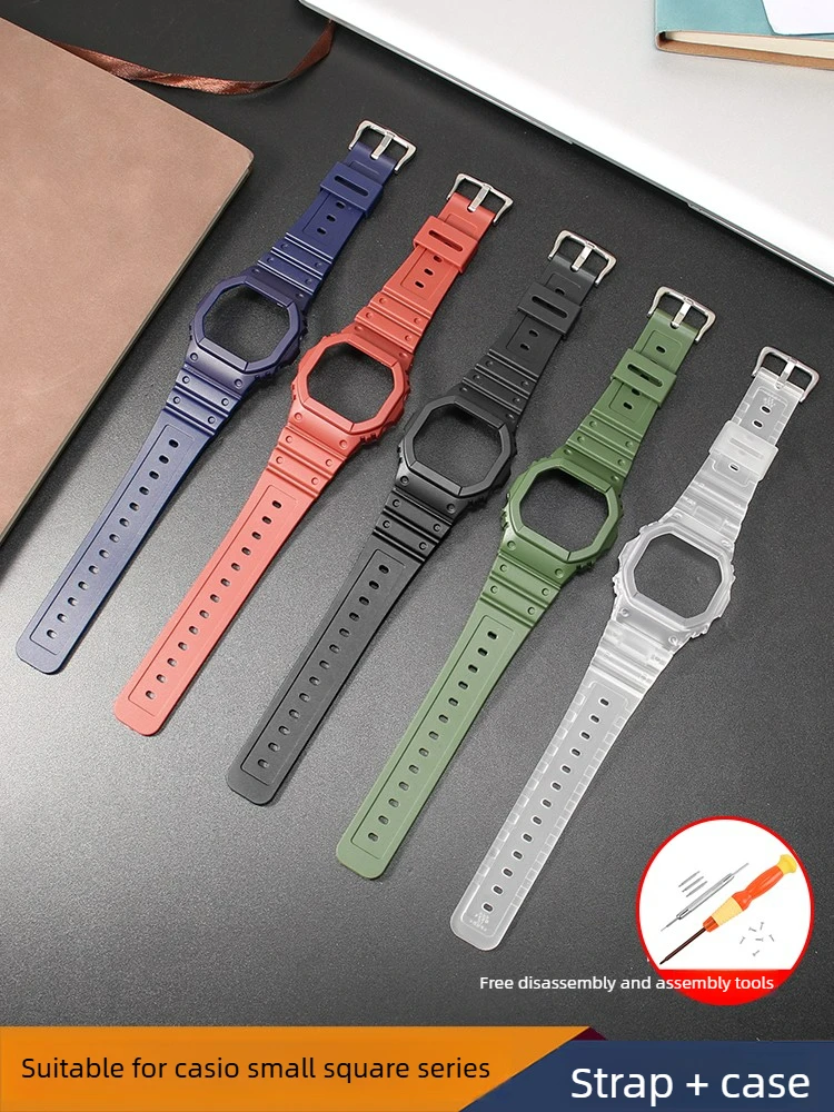 Silicone Watch Strap for Men - Small Square Design